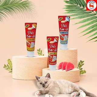 *80g.* CIAO Churu Tube Hairball ครีมแมวเลีย