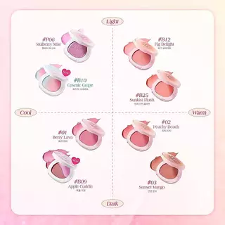 bnb barenbliss Moist Mochi Paste Powder Blush 4.5g. บลัชออนเนื้อครีม 3in1 เกลี่ยง่าย เม็ดสีชัด ติดทนนาน