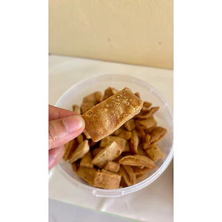 [ 250กรัม ] โรตีกรอบข้าวสังข์หยด ไม่มีน้ำตาล หวานน้อย ชิ้นพอดีคำ