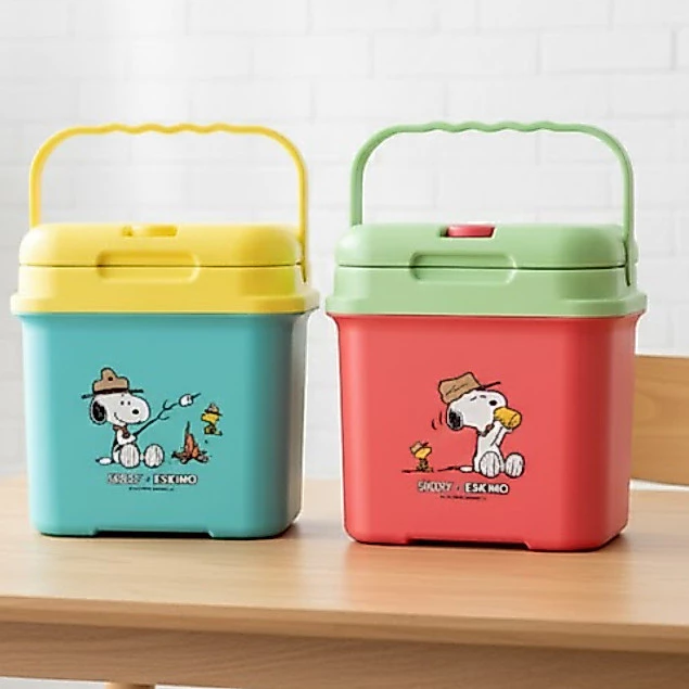 ESKIMO COOLER กระติกน้ำแข็ง 3 ลิตร กระติกเก็บความเย็น มีช่องใส่หลอด เก็บเย็นนาน 12 ชั่วโมง ลาย Snoopy KC300SQ thumbnail 5