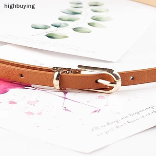 [การซื้อสูง] 1ชิ้นแฟชั่นสีดําสีขาวสีเทาเข็มขัดผู้หญิงบางผอมเข็มขัดขาหัวเข็มขัดปรับฤดูร้อนชุดกางเกงยีนส์สายรัดหุ้นใ
