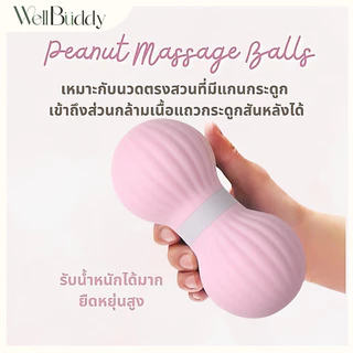 WellBuddy ลูกบอลนวดคลายกล้ามเนื้อ ลูกบอลกดจุด (Fascia Massage Ball)