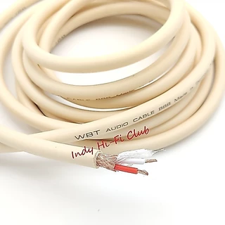 สายสัญญาณ RCA WBT Audio Cable หัวแจ็คแบบขันล็อค แบบ 2 เส้น ให้เสียงสด สะอาด เต็มอิ่มในทุกย่านเสียง