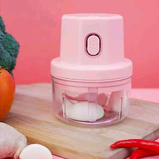 【✅คุณภาพสูง】เครื่องปั่นกระเทียมพริก 250ML ไร้สาย USB ปั่นละเอียดบดเนื้อบดกระเทียมไฟฟ้า