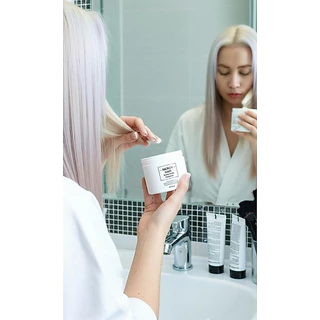 🤍💜Platinum hair set(เซตฟอกให้ผมขาว) ไม่แสบหัว ถนอมผม ผมไม่พัง สำหรับปรับพื้นสีผมให้ขาวเพื่อทำสีเทาและสีพาสเทล
