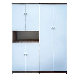 BKK Furniture ชั้นวางของ 5 ชั้นมีประตู สูง180 รุ่น EASY01