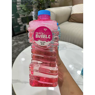 น้ำยาเป่าฟองสบู่ ไร้สาร ขนาดใหญ่2ลิตร ฟองเยอะไม่ต้องผสมน้ำ น้ำยาเติม bubble No.509