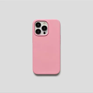 (จัดส่งทุกวัน)เคสไอโฟน ซิลิโคน โทนสีชมพู ชมพูพลาสเทล ด้านในบุกำมะหยี่ สำหรับไอโฟน 16/15/14/13/12/11
