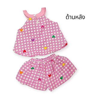 ชุดแฟชั่นเด็ก เสื้อ+กางเกง ทรงบอลลูน ชุดเด็กผู้หญิง 6 เดือน - 2 ขวบ FAS0048