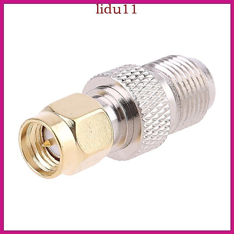 LID SMA Female To Type F Female Plug Straight RF Coaxial Adapter Connector Converter