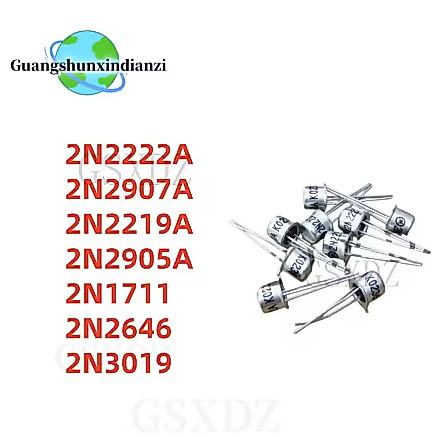 5PCS 100% ใหม่คุณภาพสูง 2N2222A 2N2907A 2N2219A 2N2905A 2N1711 2N2646 2N3019 TO-18 คุณภาพดีที่สุดในส