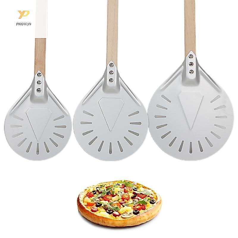 PPY Pizza Turning Peel สําหรับอบขนมปังพิซซ่าโฮมเมดพร้อมที่จับใช้งานได้จริง