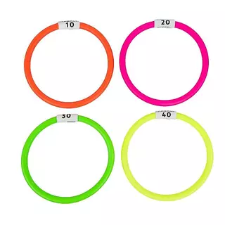 Decathlon Four Weighted Aquatic Rings Multi Colours ห่วงถ่วงน้ำหนัก 4 ชิ้น - Multi Color