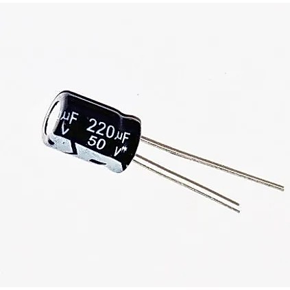 500pcs 220uF 50V entigrade Radial Electrolytic Capacitor 50v220uf 10 x 13 มม.