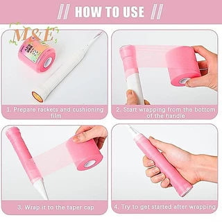 .BADMINTON GRIP CUSHION WRAP 3/6/7 CM ลดแรงกระแทกดี สำหรับไม้แบดและเทนนิส