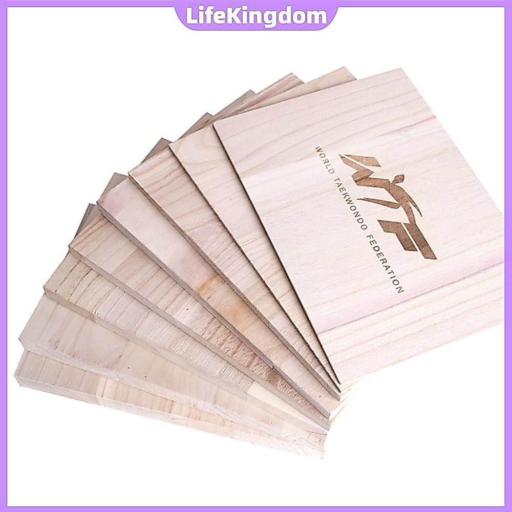 ⚡24ชม.⚡ 10 ชิ้นไม้ Taekwondo Punching Boards Taekwondo Performing Kick Board Breakable คาราเต้ Pract