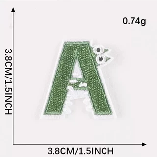 DIY ตัวรีดติด A-Z รีดกับวัสดุที่เป็นผ้าได้หลากชนิด ติดบนอุปกรณ์นักเรียน ติดกระเป๋า ติดรองเท้าผ้า งานปักละเอียด ซ่อมเสื้อ