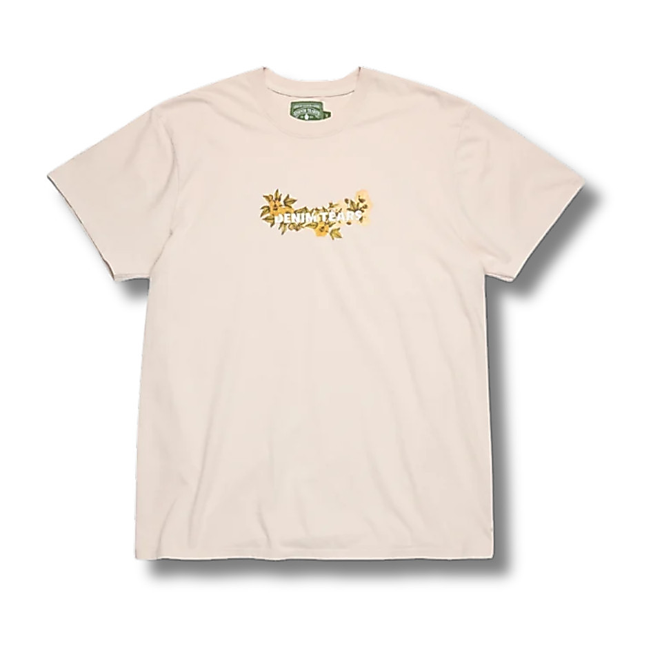 Denim Tears Cotton Floral Logo Tan