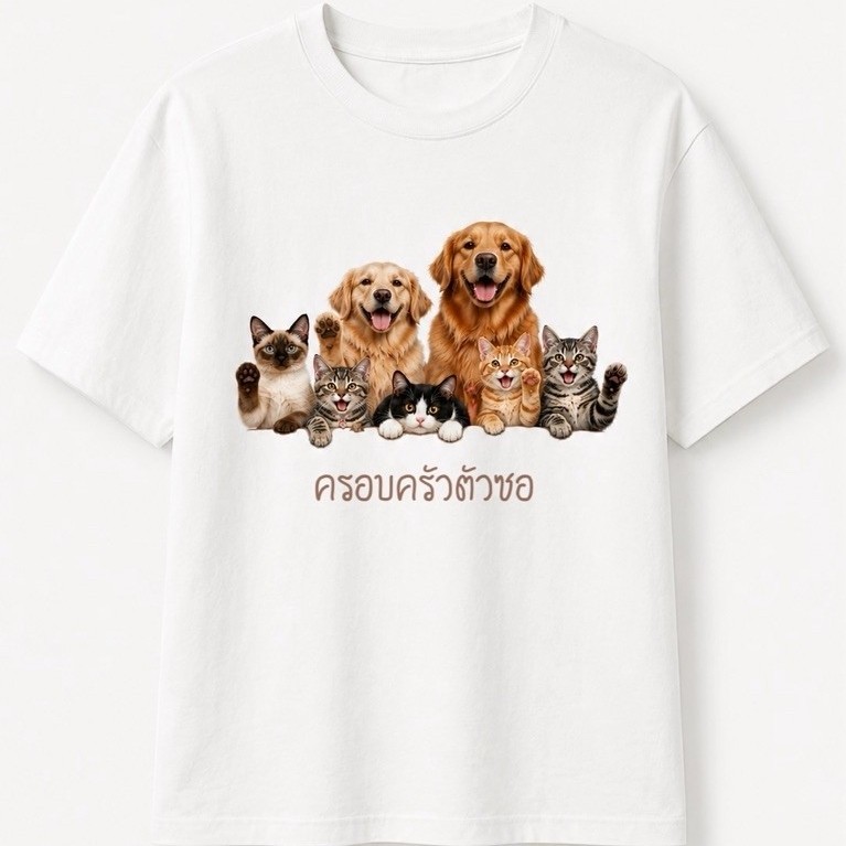 เสื้อพลังใจครอบครัวตัวซอ