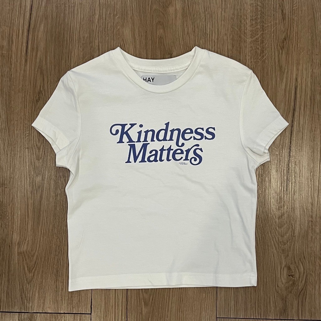 (240806) เสื้อยืดครอป baby tee HAY Product