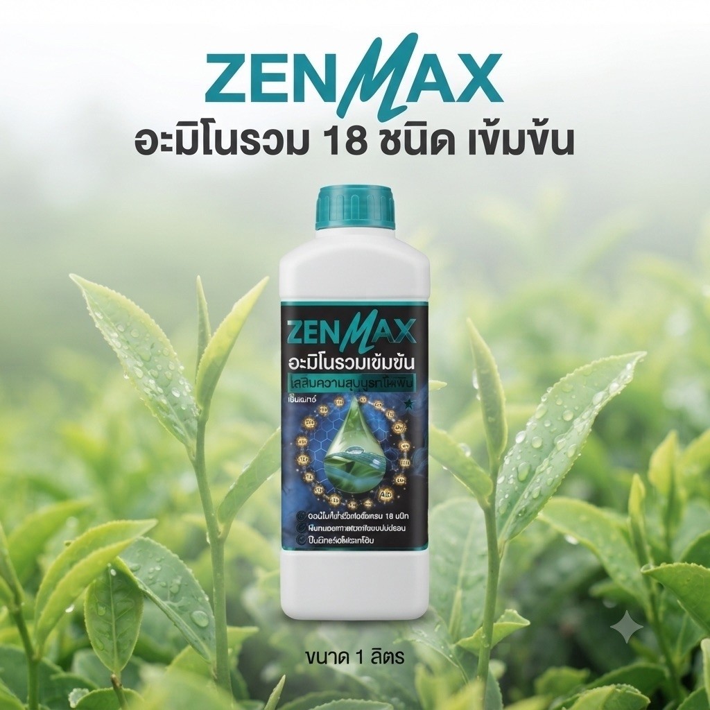 zenmax อะมิโนรวมเข้มข้น ขนาด 1 ลิตร (Z1)