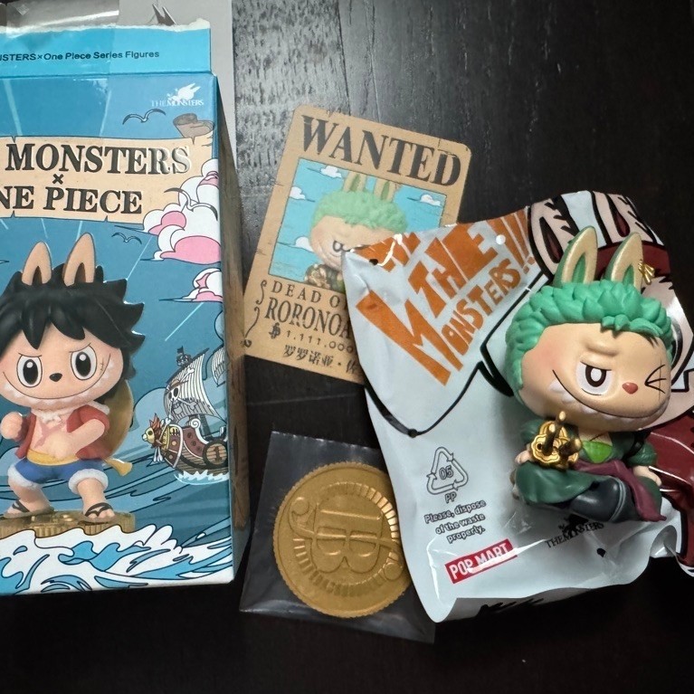 Labubu Zoro one piece (used)