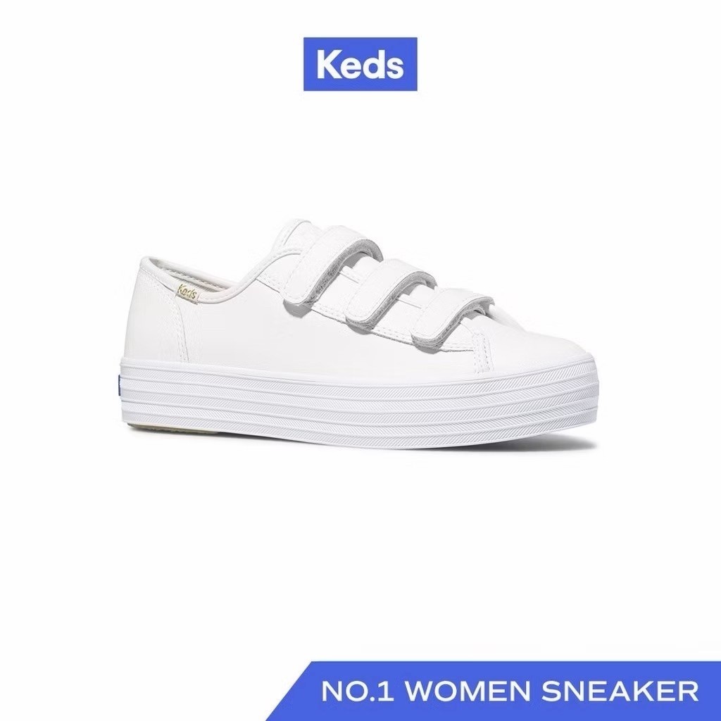 Keds Tripple Kicks รองเท้า Keds หนังสีขาว💯