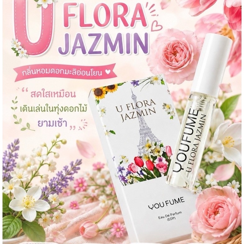 น้ำหอม EDP ขนาดพกพา 5ML. U Flora Jazmin by YOUFUME