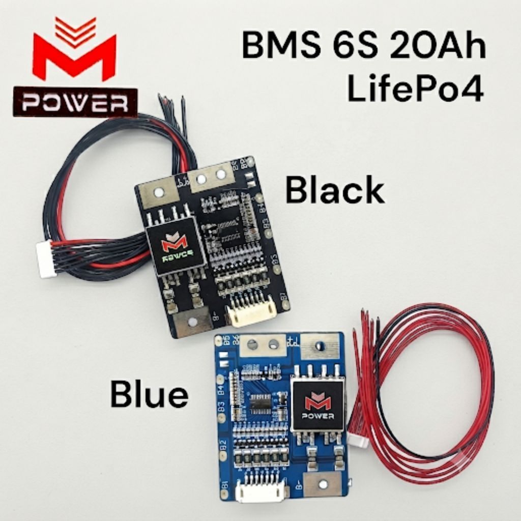 BMS 6S 20A (M-Power) แผ่นบอร์ดโมดูลป้องกันแบต LifePo4