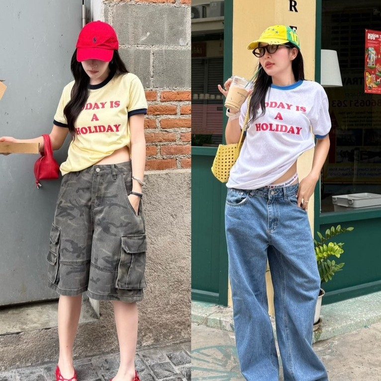 Orca vintage  tees - เสื้อจั๊มผ้าสลาฟเนื้อผ้าบางเบา (ส่งด่วน)