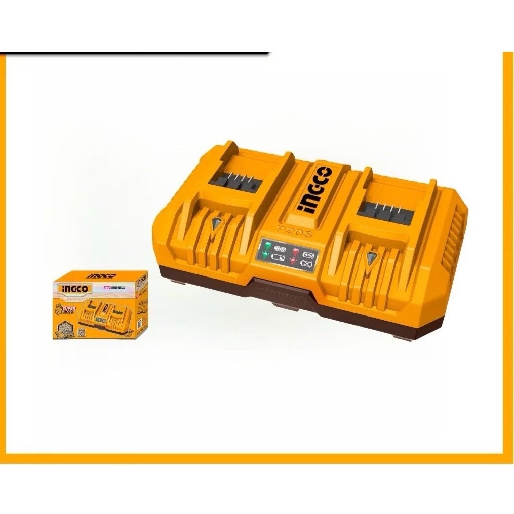 INGCO แท่นชาร์จแบต 20V 8A FCLI2082