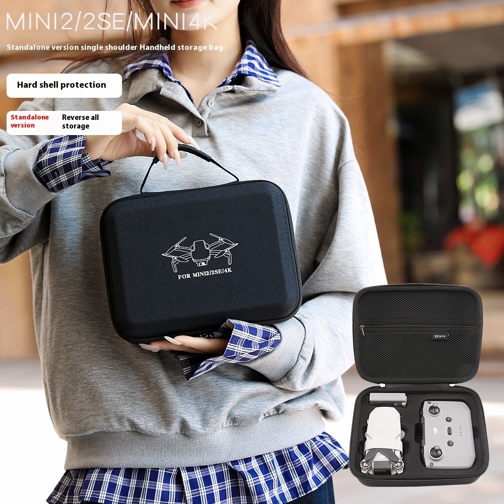 สําหรับ DJI MINI 4K สําหรับ DJI MINI 2 SE รุ่นเครื่องเดียวกระเป๋าเก็บแบบพกพาสําหรับ DJI MINI 2 สีดํา