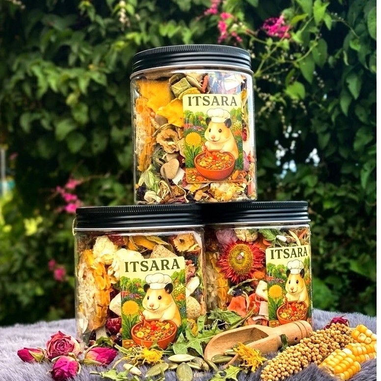 [Itsara Hamster] Hamster Mixed Foods 100g สูตรเพิ่มความอยากอาหาร