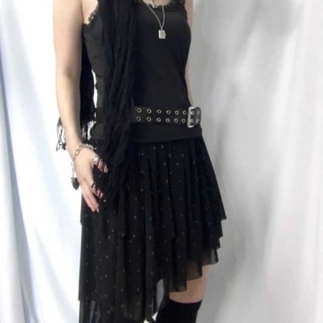 [HYSTERIC GLAMOUR] 💯  Skull Prints Skirt Black