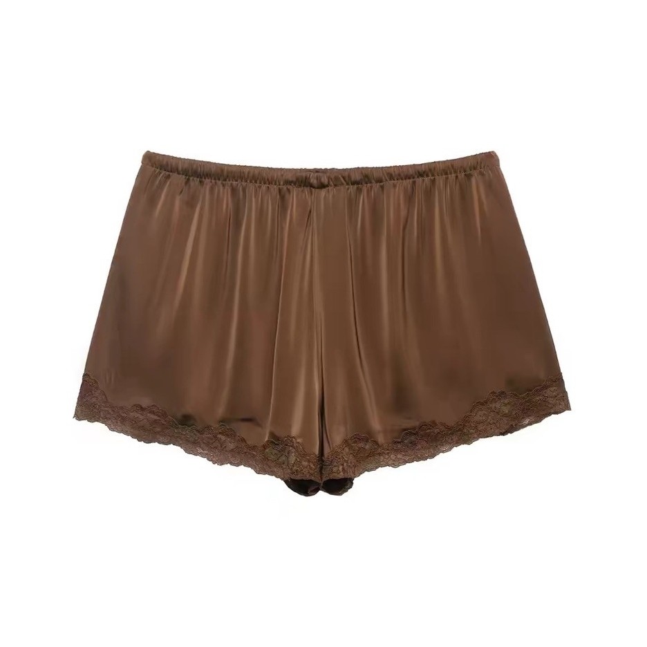 PICHA_BRAND : LACEY SATIN SHORTS