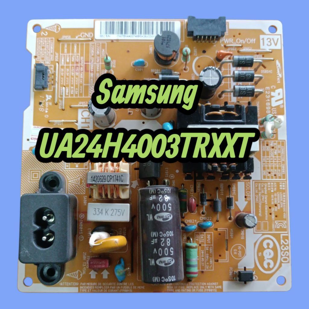บอร์ดเพาเวอร์ซัพพลายทีวี samsung 24 นิ้วรุ่นUA24H4003TRXXT