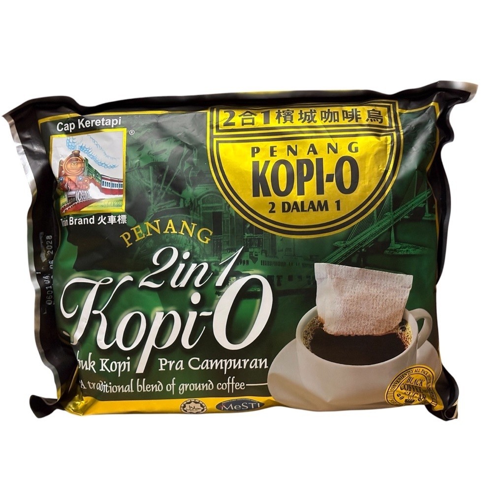 PENANG KOPI O 2in1 Train Brand กาแฟดำ มาเลเซีย