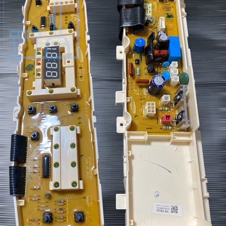 บอร์ดเครื่องซักผ้า Samsung 10 ปุ่ม จอต่ำ รุ่น DC92-00871A,DC92-00147B ใช้ร่วมกันได้ มือสอง ของแท้