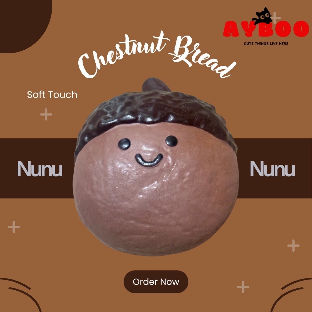 🌰🍞 NUNU Chestnut Bread Squishy