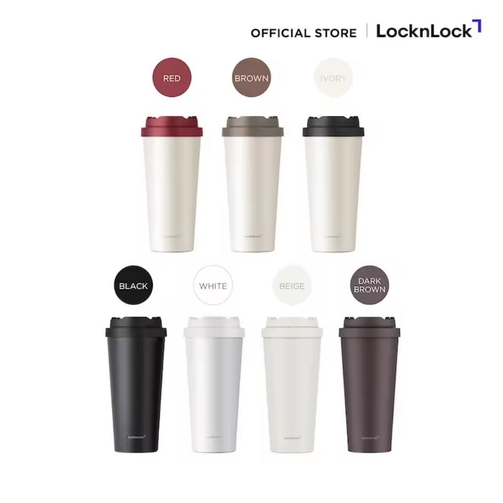 LocknLock แก้วเคลือบเซรามิกเก็บอุณหภูมิ Energetic Ceramic Tumbler ความจุ 550 ml.