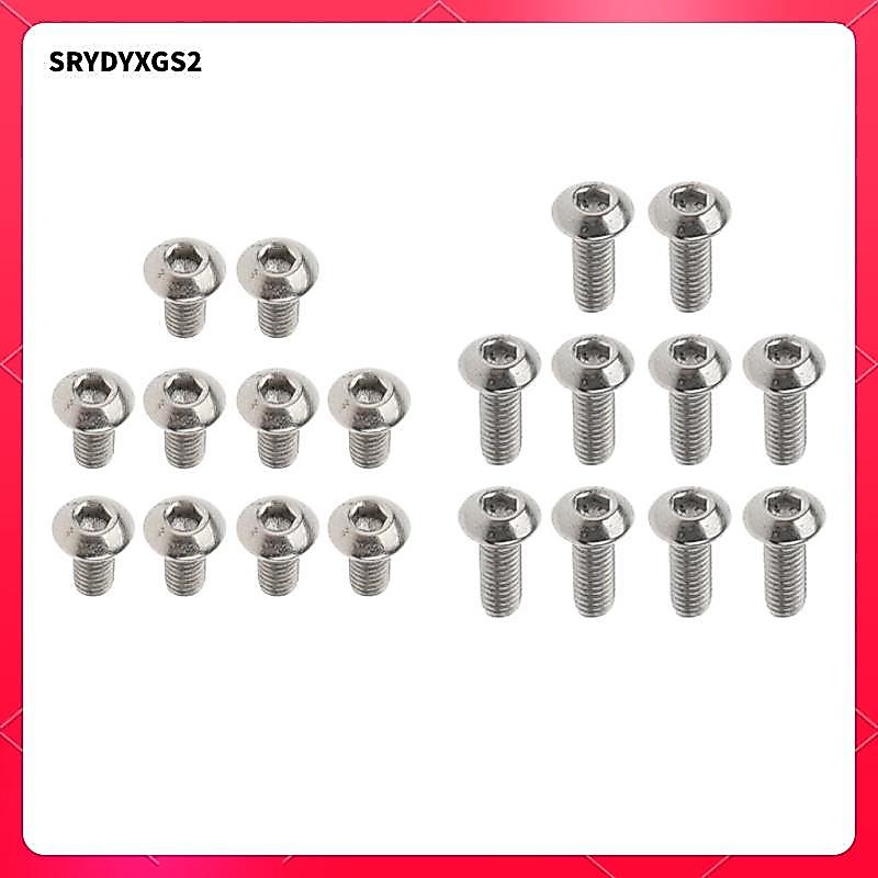[Srydyxgs2] M3 สกรูไทเทเนียมขัดเงา Hex Allen Socket Screws จํานวน 10 ชิ้น, M3 x 6 มม., M3 x 8 มม., M