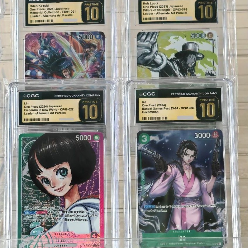 (พร้อมส่ง)​ การ์เกรด​ CGC​ 10​ ทอง​ ONE​ PIECE​