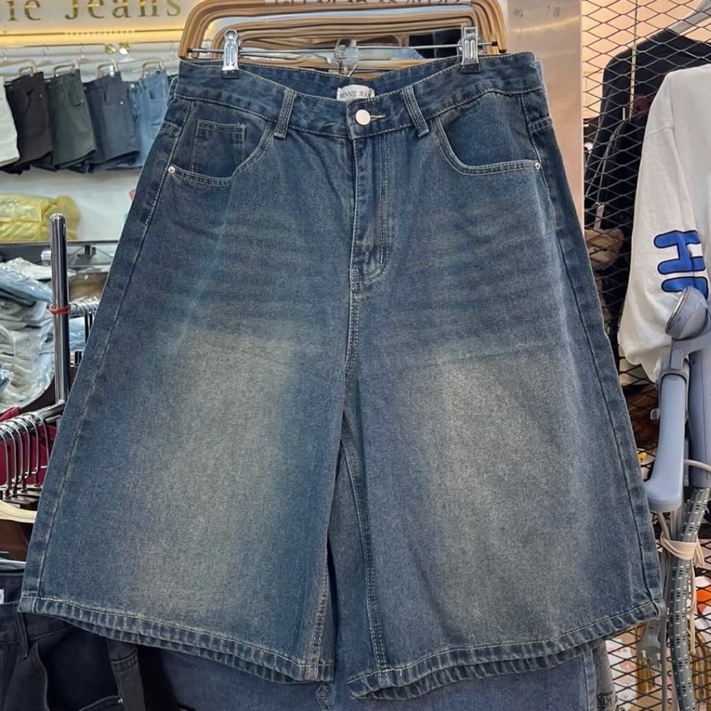 Minnie Jeans 🍎👀🍶🥖🥣🌻   กางเกงแม่ชมกางเกงยีนส์ รุ่นขายดีในตอนนี้จ้า 5ส่วน ทรงวินเทจสาวอวบ