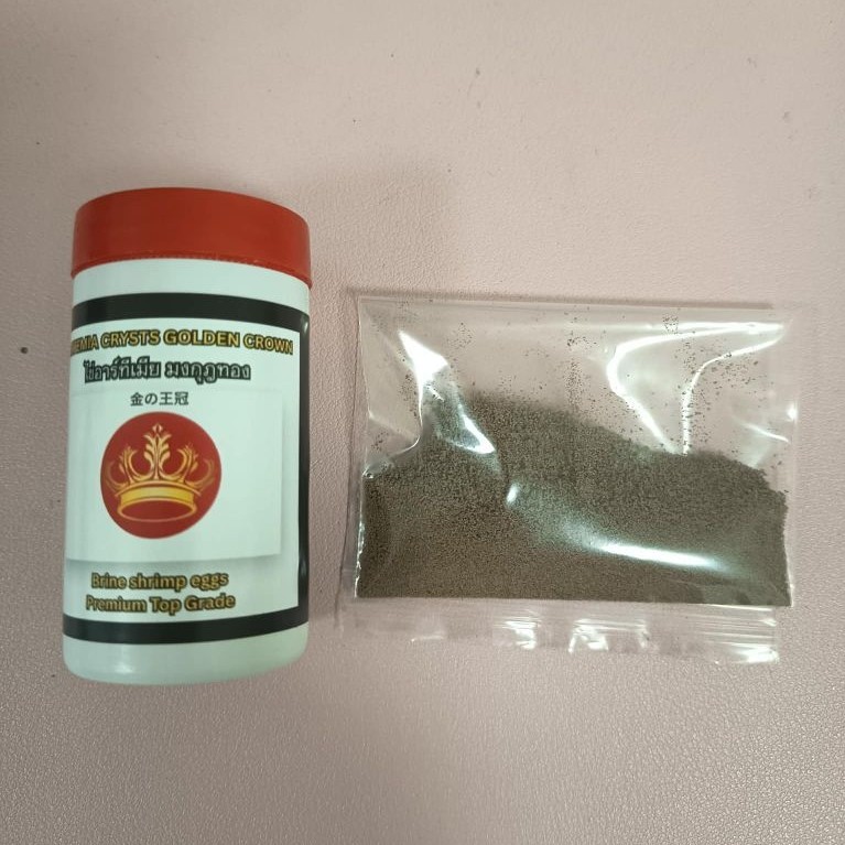 5 กรัม ไข่อาร์ทีเมีย มงกุฎทอง ชนิดเป่า (แบ่งขาย)