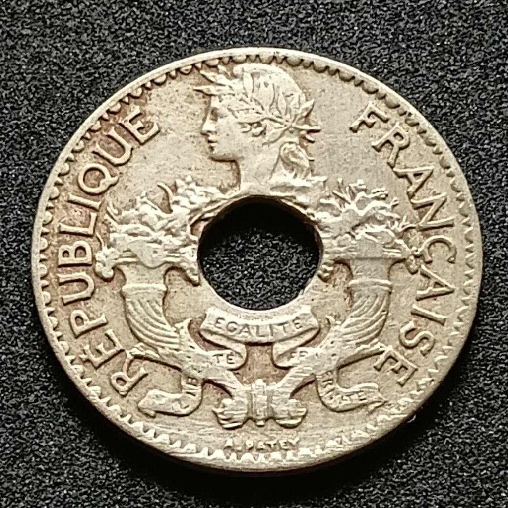 เหรียญอินโดจีนฝรั่งเศส5 Cents 1938(324)