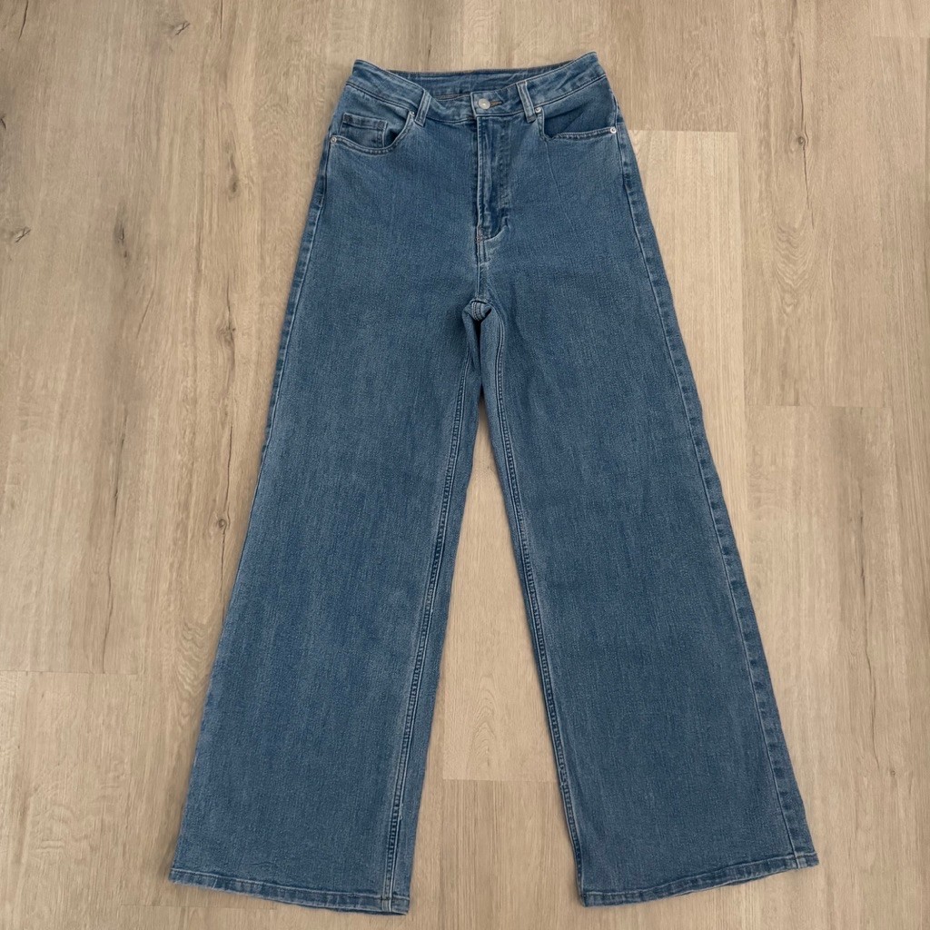 H&M Wide High Waist Jeans Size EU 38