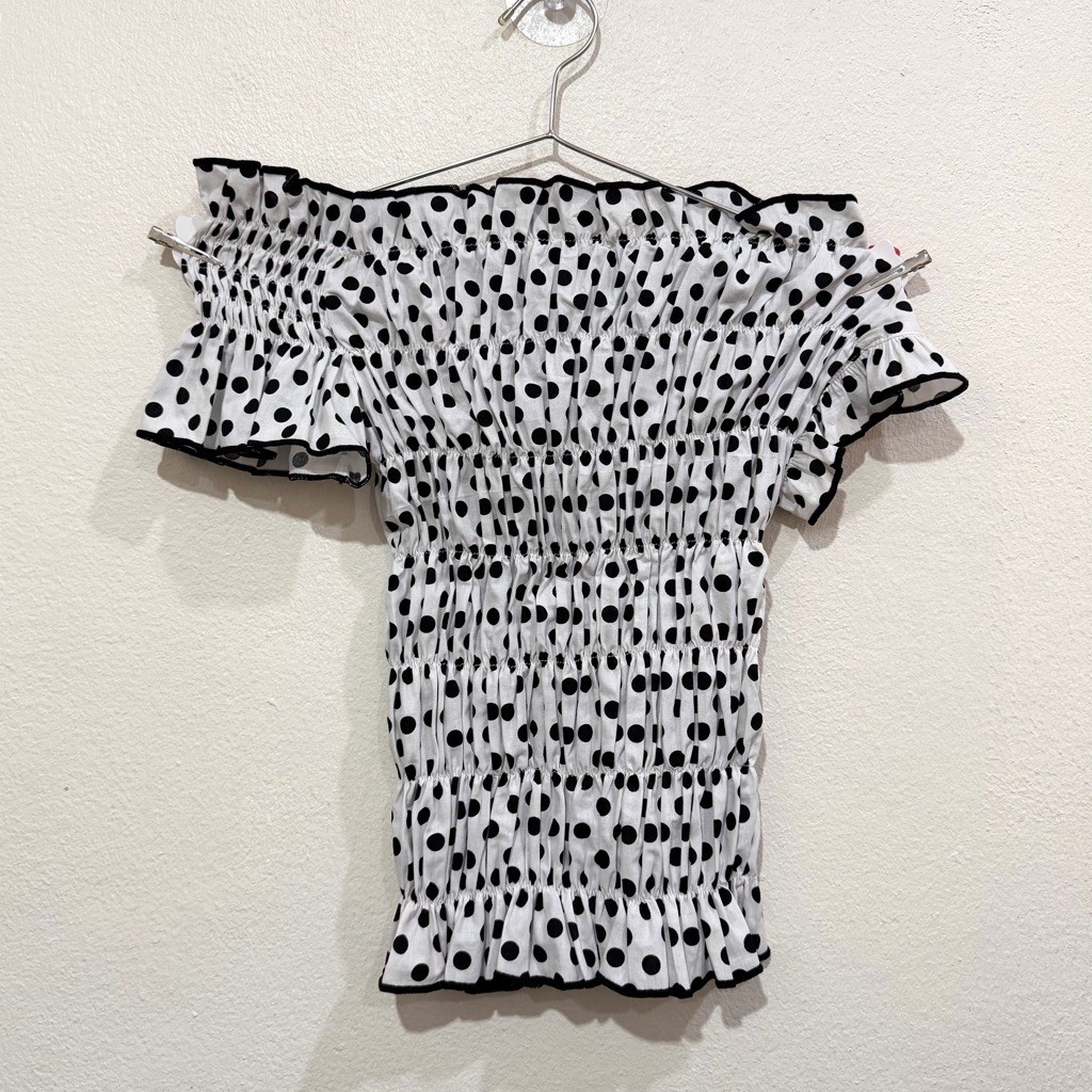 💖มือ1 Mon2Sun⭐️ CESAR TOP Polkadot (S-M) แบรนด์ Mon2sun 🍀ส่งต่อแบรนด์ไอจี