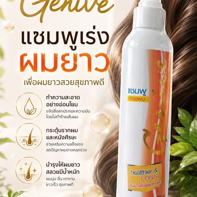Genive แชมพูเร่งผมยาว 3 เท่าใน 7 วัน