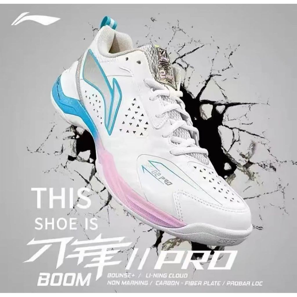 🆕️(Pre-order) รองเท้าแบด Li-Ning Badminton Shoe  BLADE PRO II (DF-02 Pro) สินค้ารับประกันของแท้ 100%