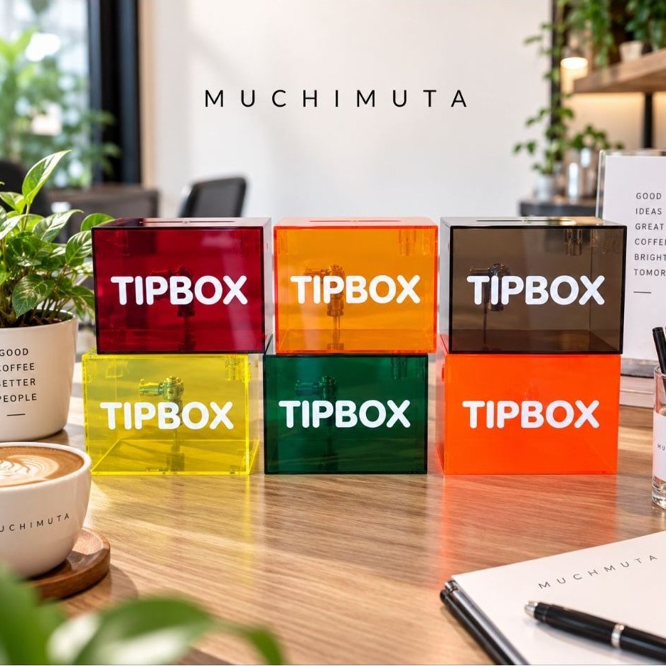 กล่องทิปบล็อก ล้อกได้มีกุญแจ : พร้อมส่ง